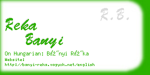 reka banyi business card